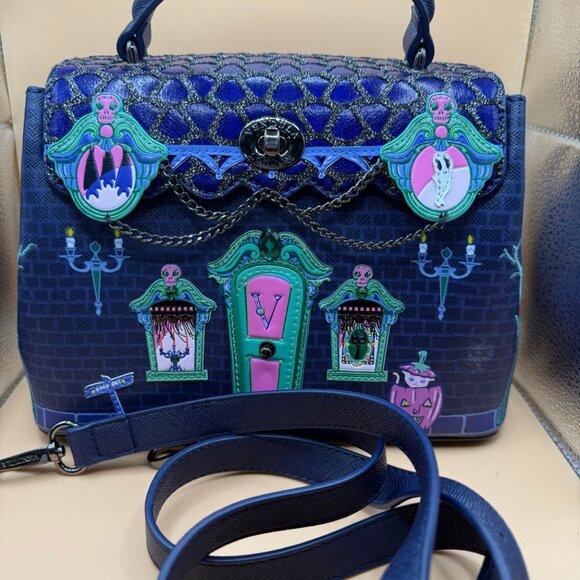 🦇 Vendula London “Cat Dracula’s Haunted House” Mini Grace Bag - Picture 2 of 8